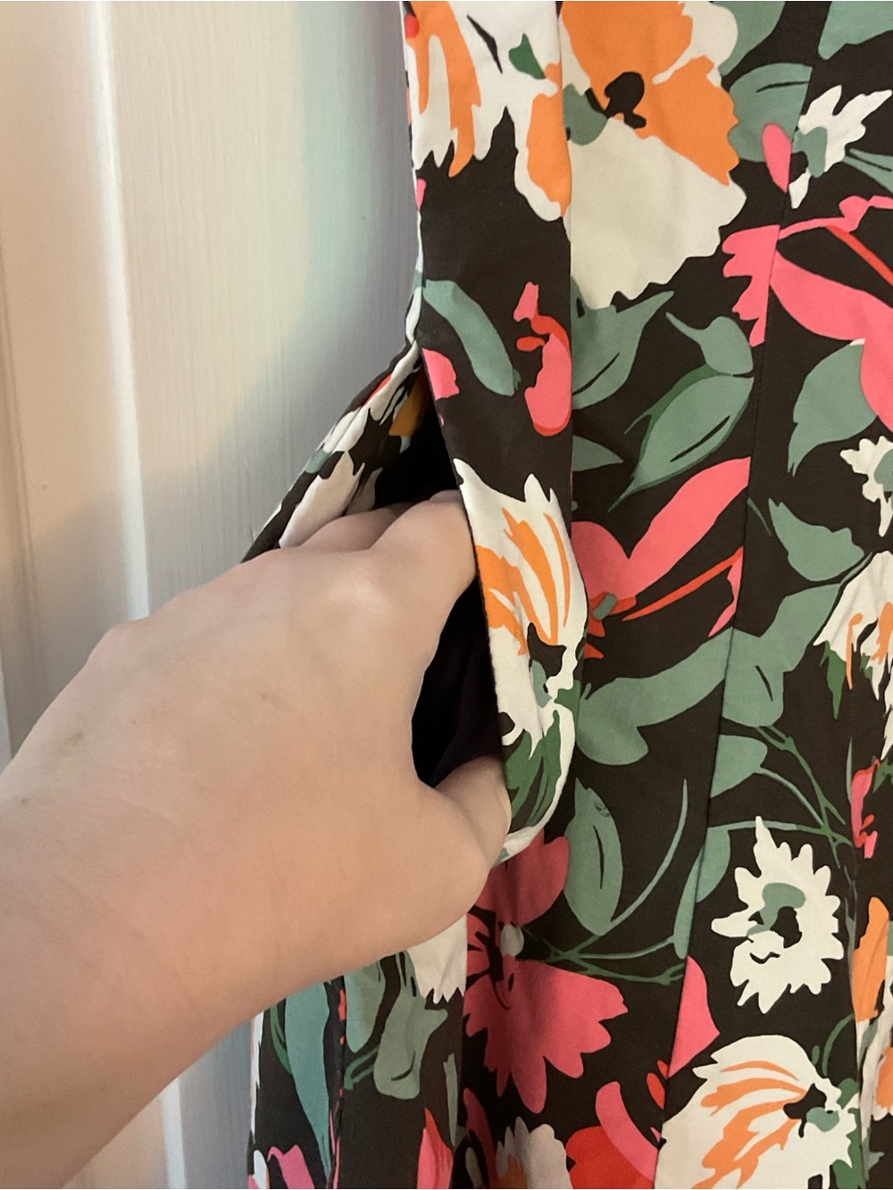 Anthropologie Sweetheart Floral Mini Dress Black Medium NWT Weekend Garden Party - Picture 8 of 15